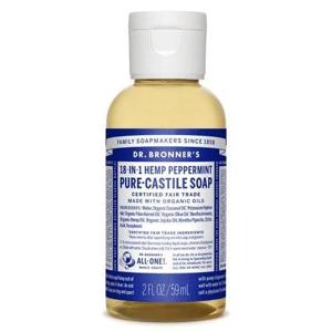 Dr Bronner Peppermint Liquid Soap 59 ml produkt bild