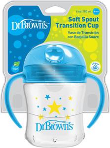 Dr Brown 9205 - Dr.Br 180ml Trans Cup Blue 6, 1 st produkt bild