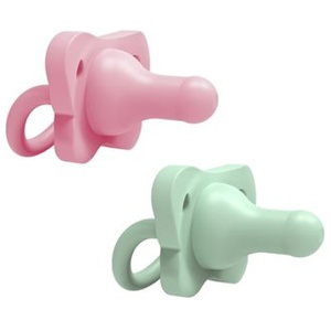 Dr. Brown's Happypaci Siliconesoother Pink/Green 0-6m Sugnapp 2 st produkt bild