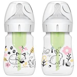Dr. Brown's Anti-Kolikk Wideneck Tåteflaske Skog, 2 x 150 ml produktbilde