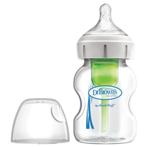 Dr. Brown's Antikolikk Wideneck Tåteflaske Glass, 150 ml produktbilde