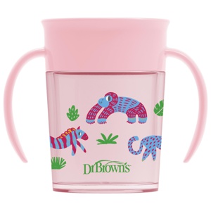 Dr. Brown's Cheers360 Spoutless Transition Cup, Rosa, 200 ml produktbilde