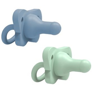 Dr Brown's HappyPaci Silicone Soother 0-6m Blå/Grön 2-pack produkt bild
