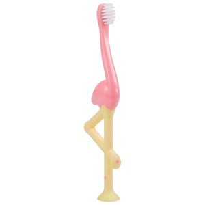 Dr. Brown's Tannbørste Flaminco, 1–4 år, rosa/gul, 1 stk. produktbilde