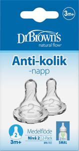 Dr Browns NarrowNeck Dinapp strl.2, 2 st produkt bild