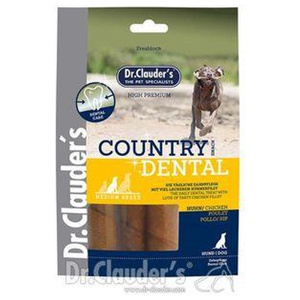 Dr. Clauder's Country Dental Snack Huhn - Medium Breed - 6x 120g Produktbild
