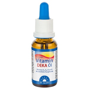 VITAMIN DEKA Öl D3+K2+A+E.Dr.Jacob's Tropf.z.Einn. Produktbild
