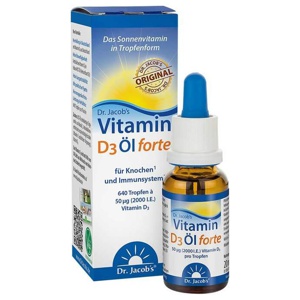VITAMIN D3 ÖL forte 2000 I.E. hochdos.Dr.Jacob's Produktbild