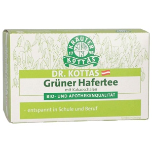 Dr. Kottas grüner Hafertee mit Kakaoschalen Filterbeutel 20 Stück Produktbild
