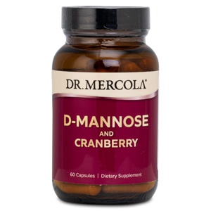 Dr Mercola D-Mannose and Cranberry 60 kapsler produktbillede