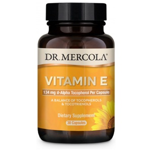 Dr. Mercola E-Vitamin 200IE 30 kapslar produkt bild