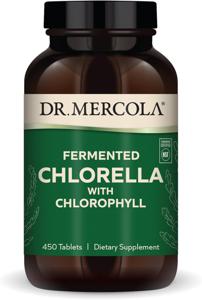 Dr. Mercola Fermented Chlorella 450 tabletter produkt bild