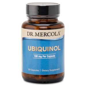 Dr Mercola Ubiquinol 100 mg 30 kapsler produktbillede