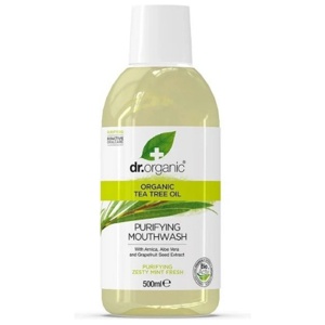 Dr. Organic Tea Tree Mouthwash 500ml produktbilde