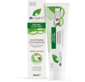 Dr Organic Aloe Vera Tandkräm, 100 ml produkt bild