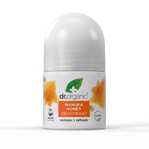 Dr. Organic Manuka Honey Roll-On Deodorant - 50 ml produktbillede