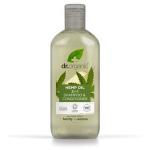 Dr Organic Hemp Oil Shampoo & Conditioner Schampo & balsam i ett 265 ml produkt bild