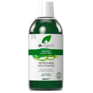 Dr Organic Mundskyl Aloe Vera 500 ml produktbillede