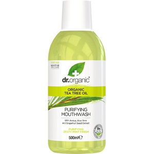 Dr. Organic Mundskyl Tea Tree - 500 ml. produktbillede