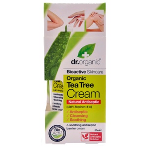 Dr. Organic Tea Tree Antiseptisk Cream 50 ml produktbillede
