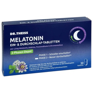 DR.THEISS Melatonin Ein- & Durchschlaf-Tabletten Produktbild