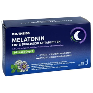 DR.THEISS Melatonin Ein- & Durchschlaf-Tabletten Produktbild