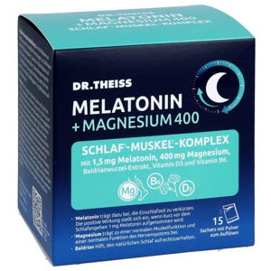 DR.THEISS Melatonin+Magn.400 Schlaf-Komplex Pulver Produktbild