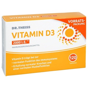 DR.THEISS Vitamin D3 Tabletten 2000 I.E. Produktbild