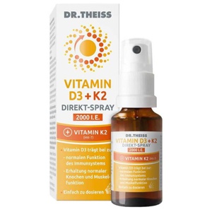 DR. THEISS VITAMIN D3 + K2 DIREKT SPRAY 2000 I.E. 20 ml Spray Produktbild