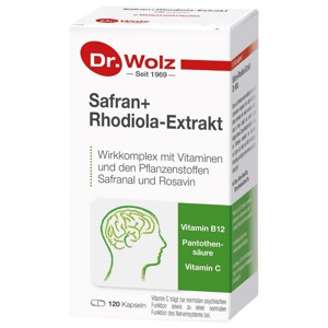 SAFRAN+RHODIOLA-Extrakt Dr.Wolz Kapseln Produktbild