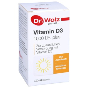 VITAMIN D3 1000 I.E. plus Dr.Wolz Kapseln Produktbild