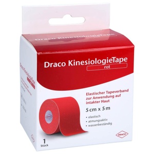 DRACO KINESIOLOGIETAPE 5 cmx5 m rot Produktbild