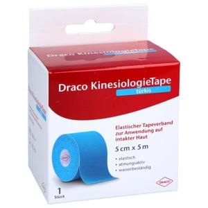Draco KinesiologieTape türkis 5 cm x 5 m 1 St Verband Produktbild