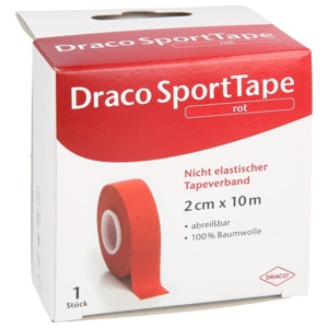 DRACO TAPEVERBAND 2 cmx10 m rot Produktbild