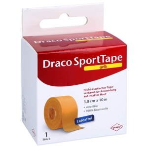 DRACO TAPEVERBAND 3,8 cmx10 m gelb Produktbild