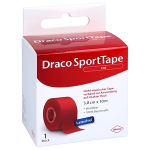 DRACO TAPEVERBAND 3,8 cmx10 m rot Produktbild