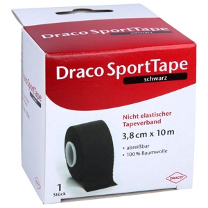 DRACO TAPEVERBAND 3,8 cmx10 m schwarz Produktbild