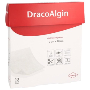 DRACOALGIN 10x10 cm Alginatkompresse Produktbild