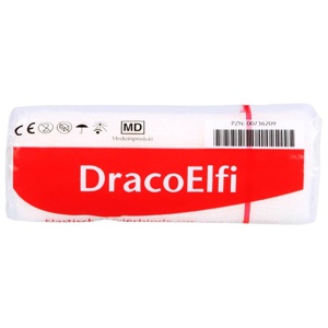 DRACOELFI elast.Fixierbinde 10 cmx4 m gekrep.cello Produktbild