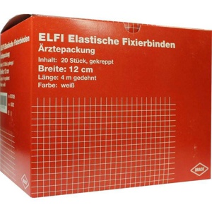 DRACOELFI elast.Fixierbinde 12 cmx4 m gekreppt Produktbild