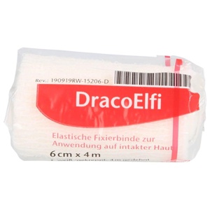 DRACOELFI elast.Fixierbinde 6 cmx4 m gekrep.cello Produktbild