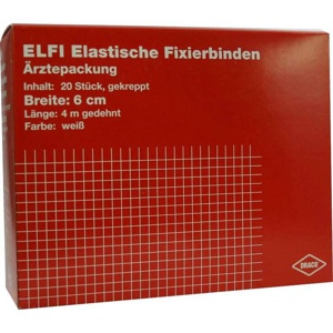 DRACOELFI elast.Fixierbinde 6 cmx4 m gekreppt Produktbild