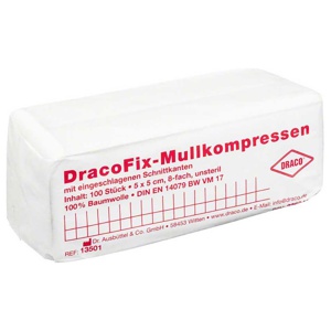 DRACOFIX OP-Kompressen 5x5 cm unsteril 8fach Produktbild