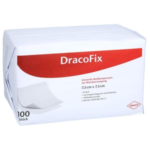DRACOFIX OP-Kompressen 7,5x7,5 cm unsteril 8fach Produktbild