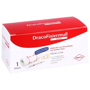 DracoFixiermull stretch 10 cm x 2 m 1 St Pflaster Produktbild