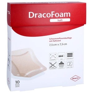 DRACOFOAM Haft Schaumstoff Wundaufl.7,5x7,5 cm Produktbild