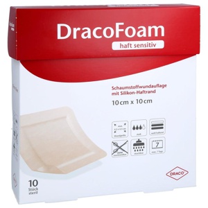 DRACOFOAM Haft sensitiv Schaumst.Wund.10x10 cm Produktbild