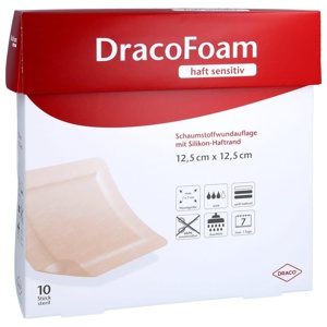 DRACOFOAM Haft sensitiv Schaumst.Wund.12,5x12,5 cm Produktbild