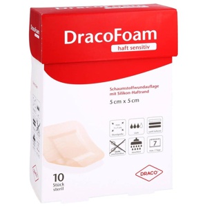 DRACOFOAM Haft sensitiv Schaumst.Wund.5x5 cm Produktbild