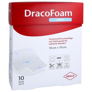 DRACOFOAM Infekt Schaumst.Wundauf.10x10 cm Produktbild